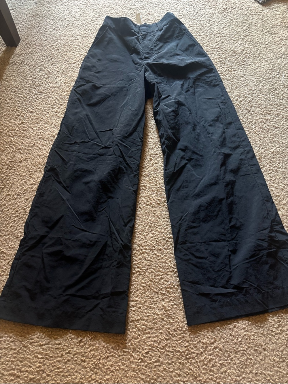 Alo Yoga Womens Trouser Pants XS Small Black High Waist Wide Leg Stretch